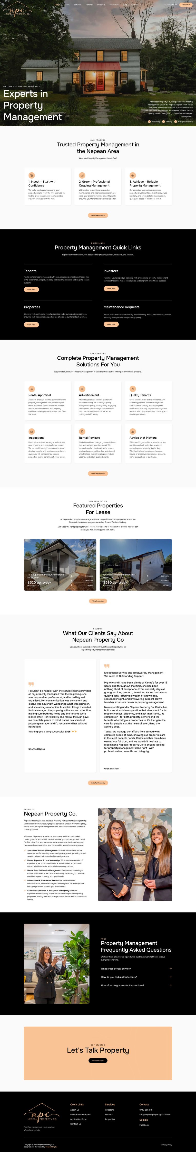 Nepean Property Co website